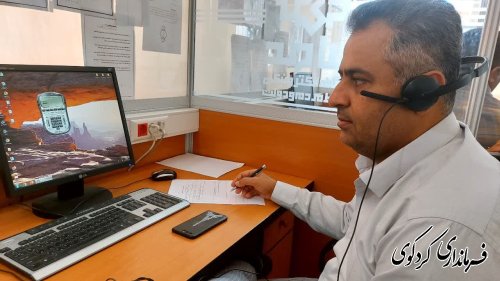 حضور فرماندار و شهردار در مرکز " پاسخگویی سامد " استانداری 