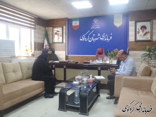 ﻿ تعدادی از شهروندان با فرماندار کردکوی دیدار و گفتگو کردند