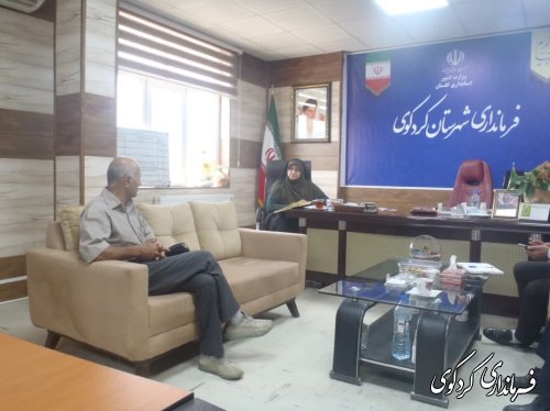 ﻿ تعدادی از شهروندان با فرماندار کردکوی دیدار و گفتگو کردند
