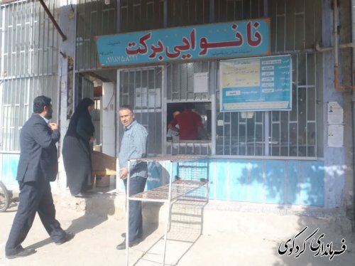 بازدید فرشته ترک فرماندار کردکوی از نانوایی های سطح شهرستان