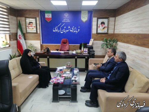 دیدار قائمی معاون بهره برداری و دیسپاچینگ شرکت توزیع نیروی برق استان با فرماندار کردکوی