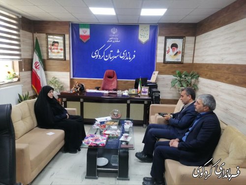 دیدار قائمی معاون بهره برداری و دیسپاچینگ شرکت توزیع نیروی برق استان با فرماندار کردکوی