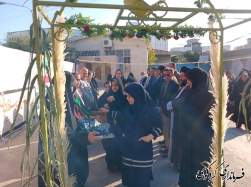بدرقه دانش‌آموزان دختر شهرستان کردکوی به مناطق عملیاتی جنوب