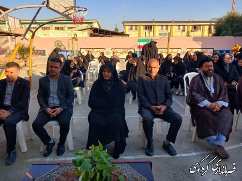 بدرقه دانش‌آموزان دختر شهرستان کردکوی به مناطق عملیاتی جنوب