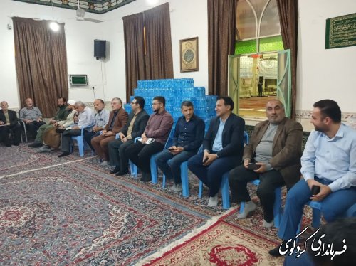 حضور ترک فرماندار کردکوی در ستاد یادواره شهدای شهرستان کردکوی