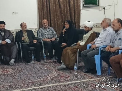 حضور ترک فرماندار کردکوی در ستاد یادواره شهدای شهرستان کردکوی