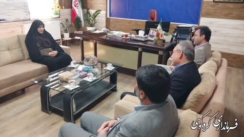 دیدار و گفتگو بابایی مدیر کل کمیته امداد استان گلستان با فرماندار کردکوی
