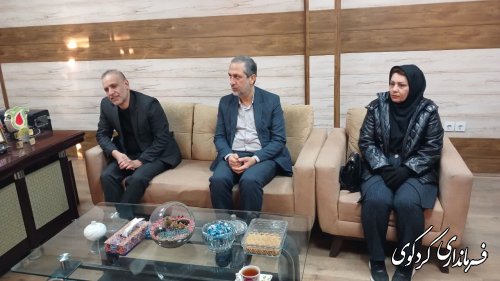دیدار معاون مدیر کل انتقال خون استان با فرماندار شهرستان کردکوی