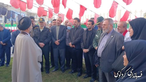 گلباران نمودن تندیس سردار سلیمانی در کردکوی 