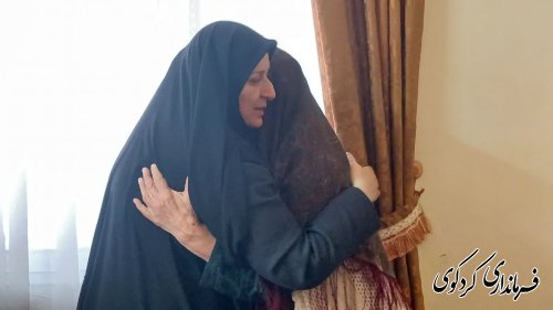 دیدار با مادر شهیده مرجان نازقلیچی توسط فرماندار کردکوی و فرماندار بندر ترکمن 