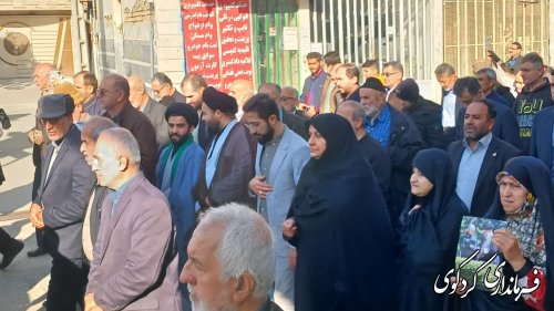 محکومیت حادثه تروریستی گلزار شهدای کرمان در شهرستان کردکوی 