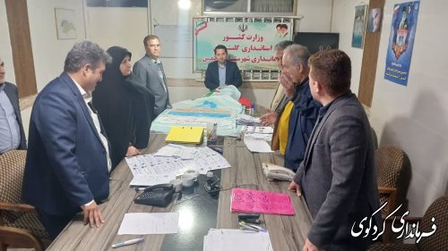 بازدید رییس ستاد انتخابات غرب گلستان از حوزه های فرعی 
