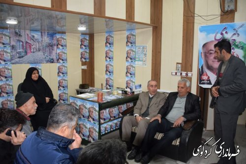 بازدید رییس ستاد انتخابات شهرستان از ستاد انتخاباتی نامزدهای در کردکوی