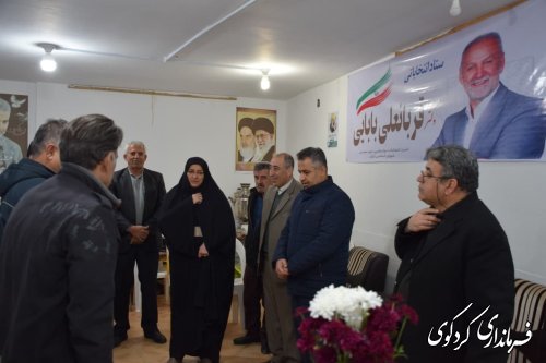 بازدید رییس ستاد انتخابات شهرستان از ستاد انتخاباتی نامزدهای در کردکوی