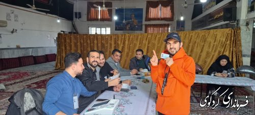 گزارش تصویری // حضور پرشور کردکویی ها در پای صندوق اخذ رای