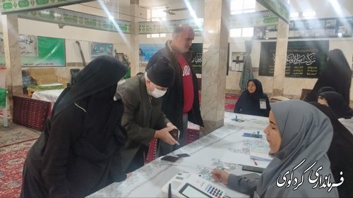 گزارش تصویری // حضور پرشور کردکویی ها در پای صندوق اخذ رای