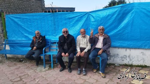 گزارش تصویری // حضور مردمروستای مفید آباد در پای صندوق اخذ رای