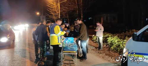 عیادت فرماندار کردکوی از جنگلبانی که توسط قاچاقچیان مورد حمله قرار گرفت 