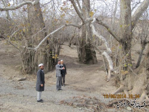 بازدید فرماندار از روستای یکه توت بالا