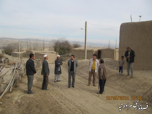 بازدید فرماندار از روستای یکه توت بالا