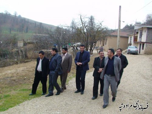  بازدید فرماندار به همراه نماینده مجلس از روستاهای مراوه تپه