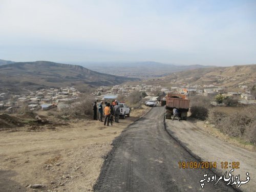 بازدید فرماندار از پروژه آسفالت روستائی آق امام ،اوچران