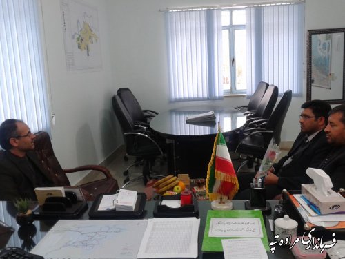 بازدید معاون فرماندار و بخشدار مرکزی مراوه تپه از اداره راه و شهرسازی  