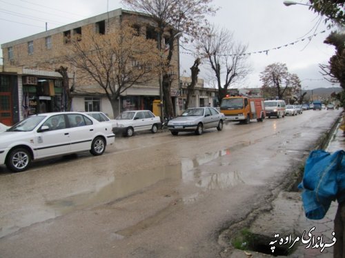 مانور مشترک بسیج سلامت نوروزی در مراوه تپه