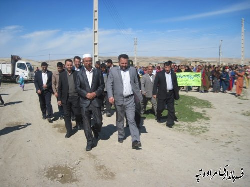حضور فرماندار مراوه تپه در همایش بزرگ پیاده روی خانوادگی 
