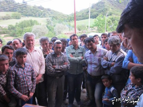 نشست صمیمانه بخشدار گلیداغ با اهالی روستای پلی سفلی