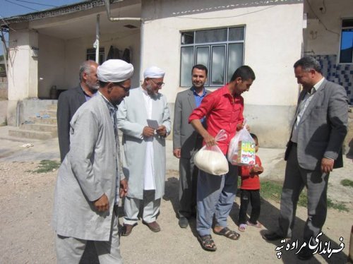 توزیع سبد کالا به مناسبت فرا رسیدن ماه مبارک رمضان