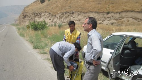 بازدید معاون فرماندار مراوه تپه از سایت جدید روستای قرناوه سفلی