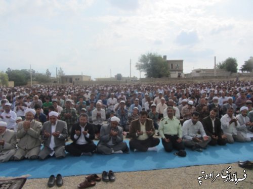 فرماندار در نماز عید فطر مراوه تپه