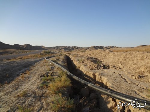 بازدید فرماندار مراوه تپه از پروژه آب رسانی روستای آق تقه