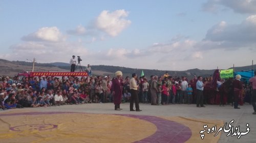 برگزاری جشنواره فرهنگی ورزشی تعطیلات تابستانه با ورزش در روستای آق امام شهرستان مراوه تپه