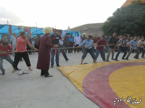 برگزاری جشنواره فرهنگی ورزشی تعطیلات تابستانه با ورزش در روستای آق امام شهرستان مراوه تپه