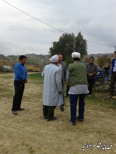 بازدید فرماندار از روستای مرزی پست دره ی بالا