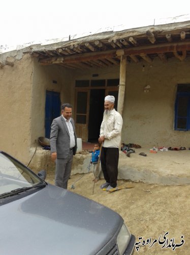 بازدید فرماندار از روستای مرزی پست دره ی بالا