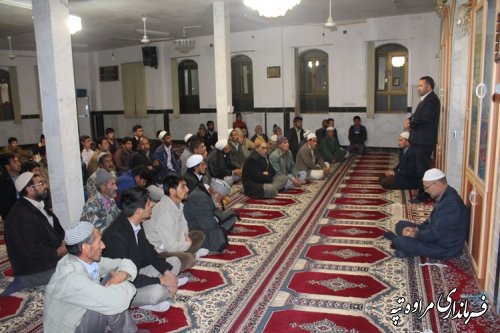 حضور فرماندار در روستای آق امام