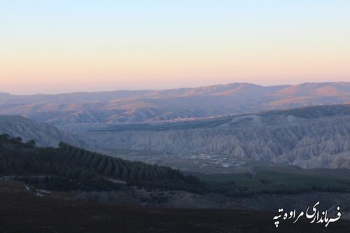 بازدید فرماندار از روستای اِرکلی بخش گلیداغ  