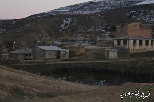 بازدید فرماندار مراوه تپه از روستای چشمه لی بخش گلیداغ