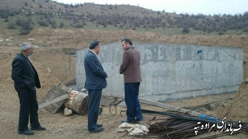 بازدید از فرماندار مراوه تپه از روستای آلتی آغاچ و پروژه گازرسانی بخش گلیداغ 