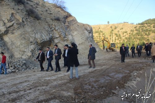 بازدید مسئولین استانی و شهرستانی از بزرگترین سازه رسوبگیر سنگی – ملاتی استان گلستان 