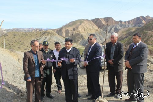 افتتاح شن ریزی جاده روستایی محور پست دره پائین به پست دره بالا