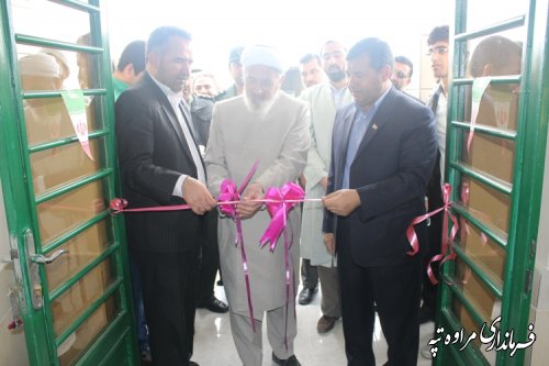 افتتاح ساختمان دهیاری روستای قره گل غربی شهرستان مراوه تپه