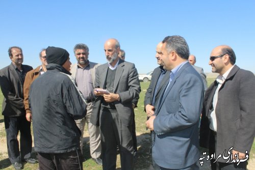 حضور رئیس سازمان دامپزشکی کل کشور در شهرستان مراوه تپه