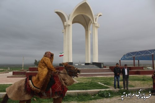 جشنواره نوروزگاه در شهرستان مراوه تپه سایت گردشگری مختومقلی فراغی افتتاح شد . 