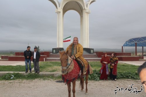 جشنواره نوروزگاه در شهرستان مراوه تپه سایت گردشگری مختومقلی فراغی افتتاح شد . 