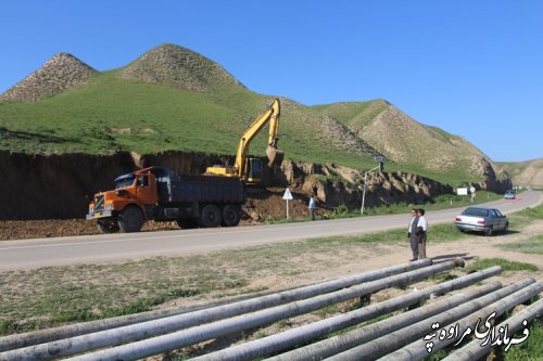 نهضت بزرگ گازرسانی به روستاهای شهرستان مراوه تپه 