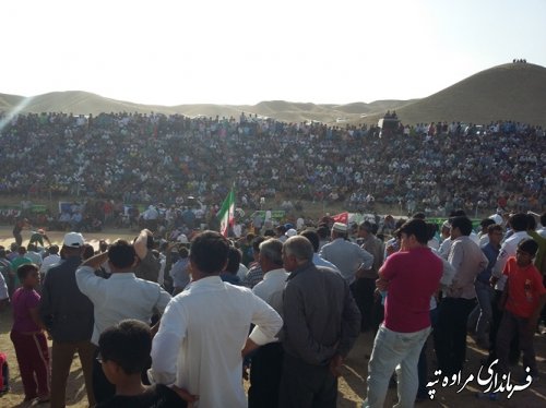 برگزاری بزرگترین رویداد ورزشی شهرستان در آرامگاه مختومقلی فراغی 